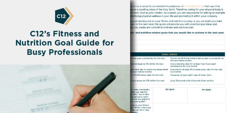 C12’s Fitness and Nutrition Goal Guide for Busy Professionals