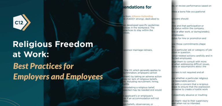Religious Freedom at Work: Best Practices for Employers and Employees