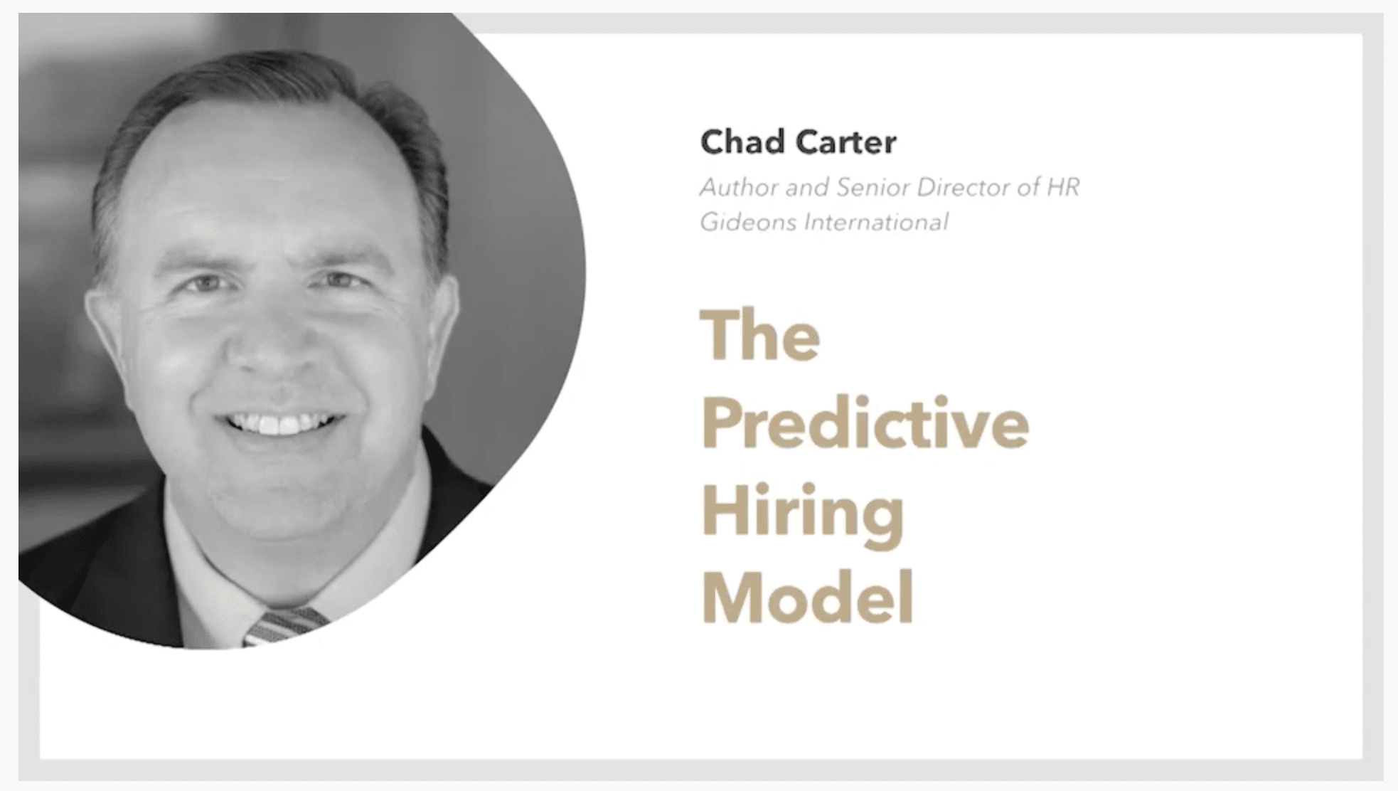 The Predictive Hiring Model