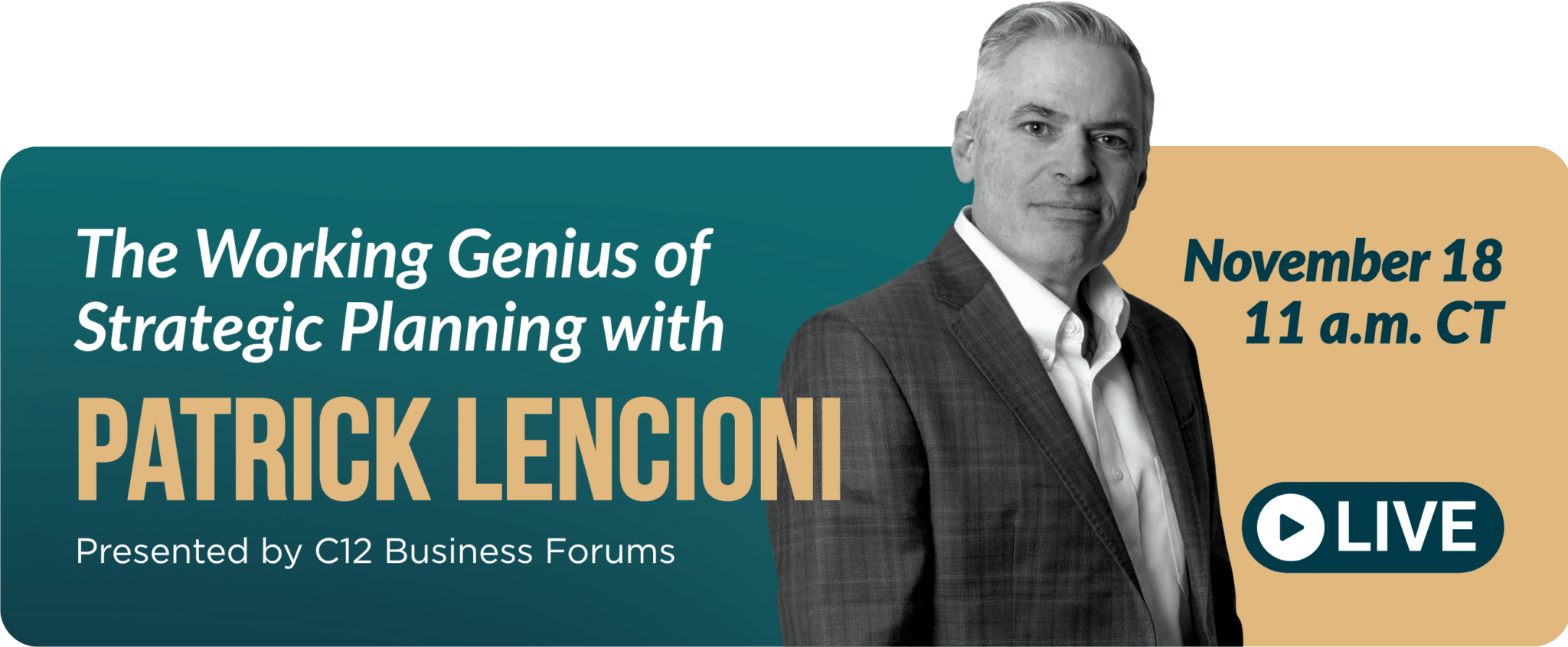 Lencioni Webinar Strategic Planning Leadership Webinar